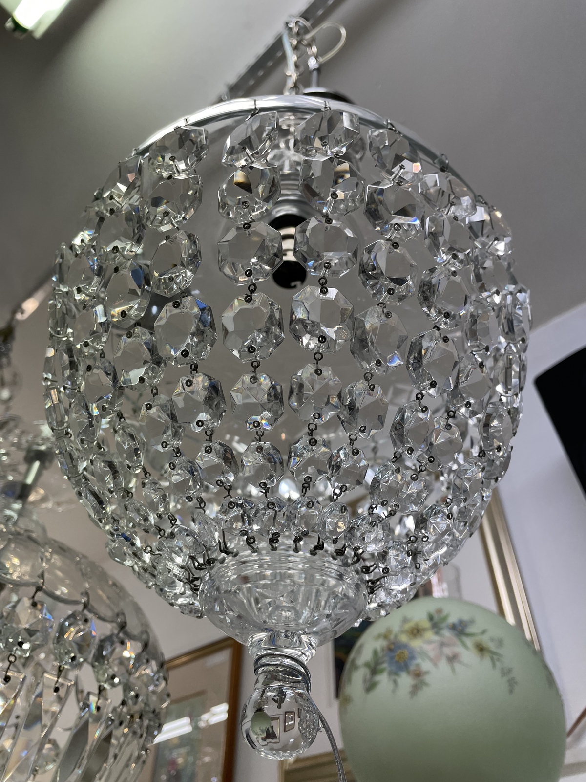 Czechoslovakian crystal chandelier antique deals