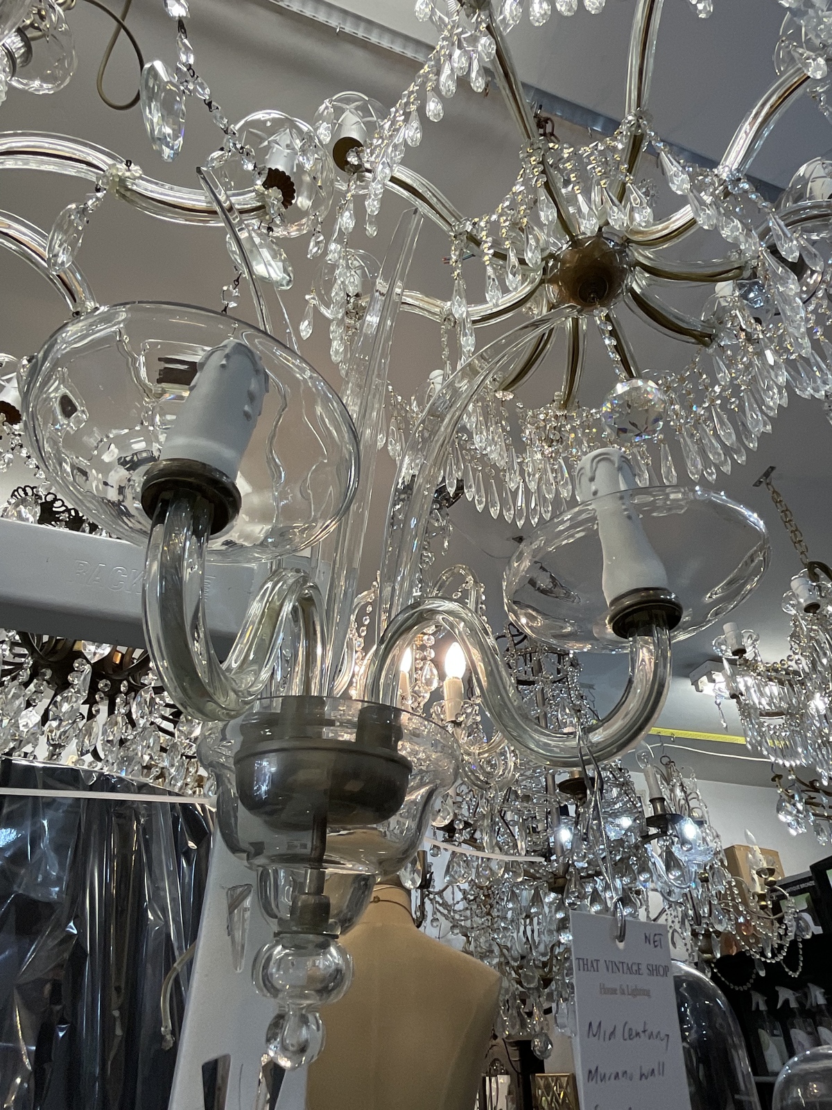 Vintage chandelier wall shop lights