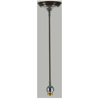 single suspension set black lighting brown cord