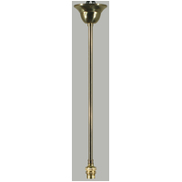 single standard rod set 1/2" x 1/2m  polished brass