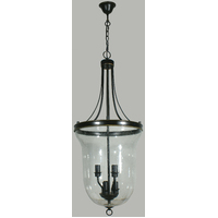 Carrington lantern bronze hundi pendant light