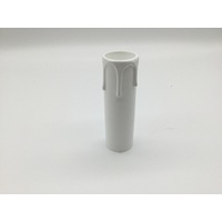 B15 candle cover white plastic