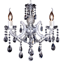 zurich crystal 3 light chandelier pendant celing light vintage style