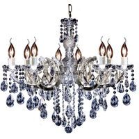 zurich crystal 8 light chandelier pendant ceiling light vintage style