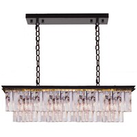ODEON  BENCH LIGHTING RANGE  BRONZE CRYSTAL PENDANT 