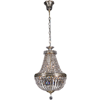 LE PAVILLON ANTIQUE BRASS RANGE BASKET CHANDELIER