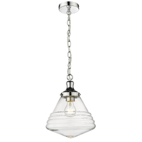 SPACEY SMALL PENDANT CLEAR CHROME LIGHTING RANGE