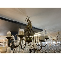 Vintage Georgian style large 8 light chandelier
