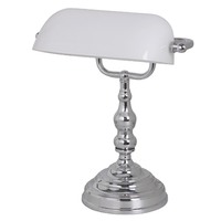 Bankers lamp white glass shade Art Deco style 2X SIZES