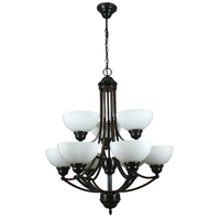 Houston bronze lighting range deco chandelier pendant