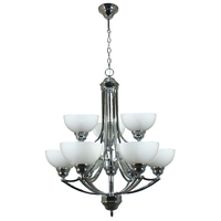 Houston CHROME  lighting range deco chandelier pendant
