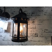 BLACK EXTERIOR WALL LIGHT INDUSTRIAL RUSTIC OUTSIDE COUNTRY VINTAGE INLET SCONCE