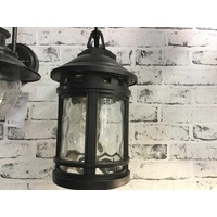 BLACK EXTERIOR WALL LIGHT INDUSTRIAL RUSTIC OUTSIDE COUNTRY VINTAGE Linle SCONCE