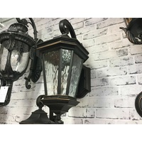 BLACK EXTERIOR WALL LIGHT INDUSTRIAL RUSTIC OUTSIDE COUNTRY VINTAGE SCONCE Large
