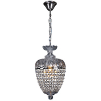 1 LIGHT CHOPIN RANGE CRYSTAL BASKET DOME HALLWAY CHANDELIER