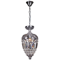 1 LIGHT MOZART CRYSTAL BASKET DOME HALLWAY CHANDELIER