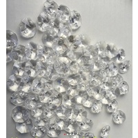 100 CHANDELIER CRYSTALS OCTAGONS PARTS 14mm 2 HOLE