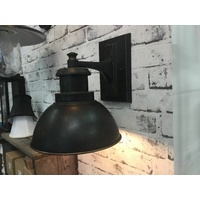 BLACK EXTERIOR WALL LIGHT INDUSTRIAL RUSTIC RETRO TERMINAL COUNTRY VINTAGE WB30