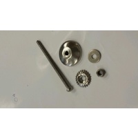 CHROME HARDWARE THREAD LONG PIN BACK PLATE FOR POTTERY KNOBS DRAWER