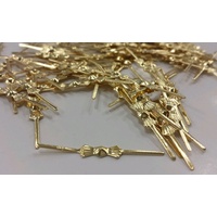 100x CHANDELIER BOWTIES 32mm JOINS JEWELRY JEWELLERY CHAINS GOLDERN FINDINGS