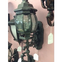 MED BLACK EXTERIOR WALL LIGHT VICTORIAN FEDERATION FRENCH COUNTRY VINTAGE W2