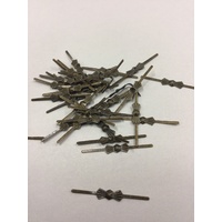 100x CHANDELIER BOWTIES 32mm JOINS LIGHT ANTIQUE OLD BROKEN LINKS JOIN CONNECTOR
