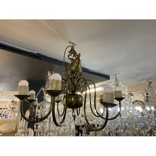 Vintage Georgian style large 8 light chandelier