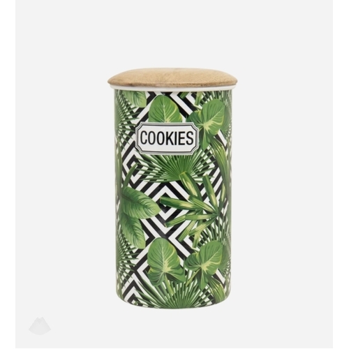 Enamel Cookie Jar fern